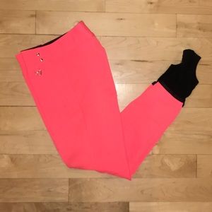 Vintage Neon Pink Snow Ski Pants